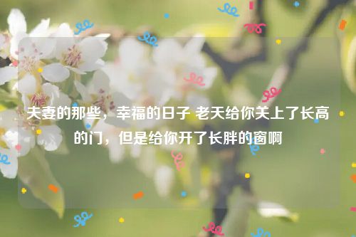 夫妻的那些，幸福的日子 老天给你关上了长高的门，但是给你开了长胖的窗啊