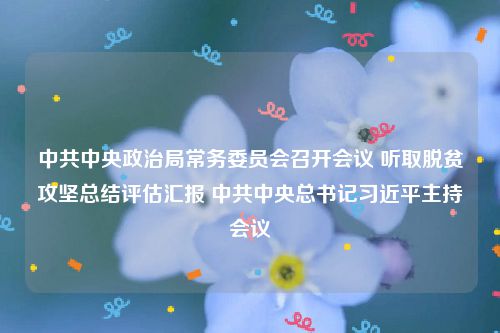 中共中央政治局常务委员会召开会议 听取脱贫攻坚总结评估汇报 中共中央总书记习近平主持会议